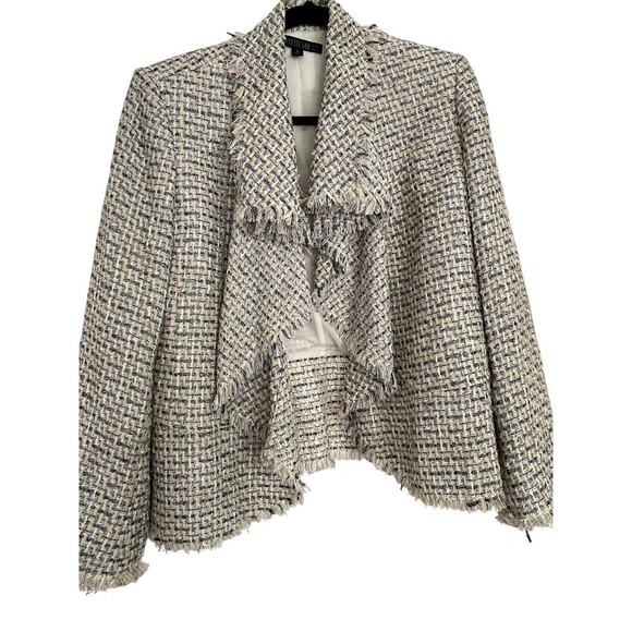 Lafayette 148 New York Tweed Pattern Blazer - Size 12 (EUC) - Picture 1 of 7